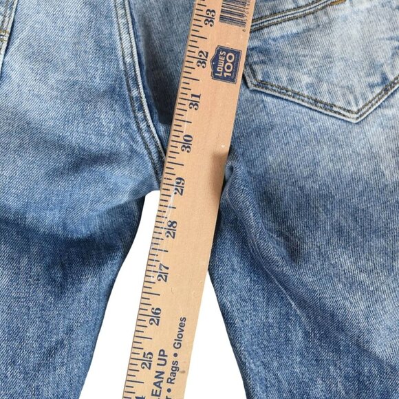 Zara Man Premium Denim Jeans Size 31 x 31 Distressed Wash Straight Fit Rugged - Picture 9 of 10